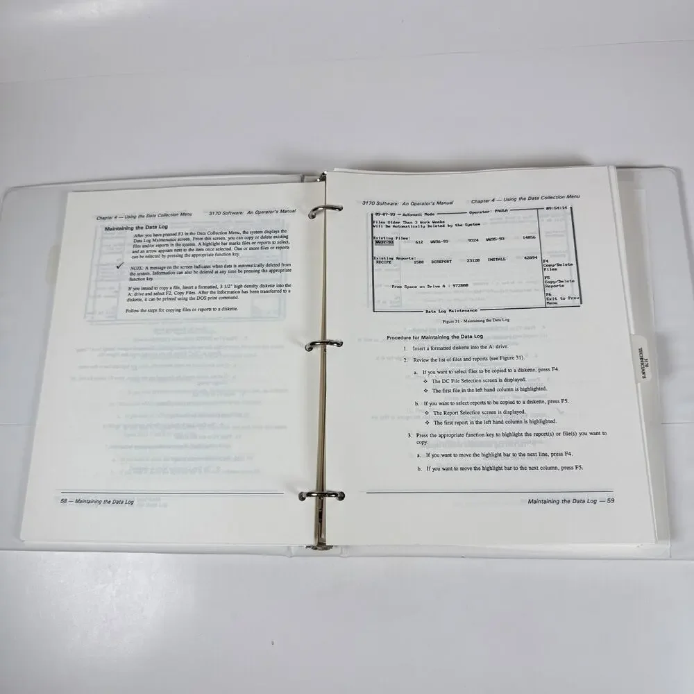 SANTA CLARA PLASTICS SCP 3170 Software Operator's Manual 1993 Vintage